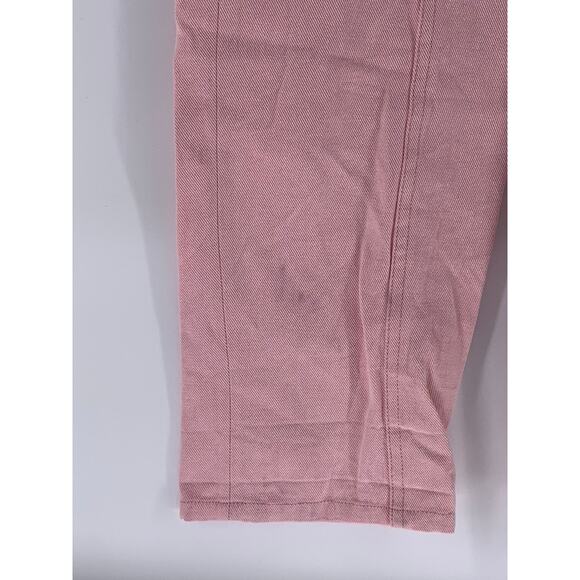 & OTHER STORIES Women's Light Pink Half-Zip Belted Short Sleeve Jumpsuit SZ 4 - Picture 10 of 14